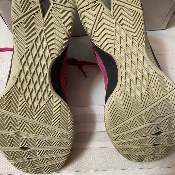 Nike Zoom Hyperquickness Pink Fire Light Womens Hightop SneakersSize 7.5 - Picture 7 of 8